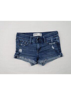 ✨3/$30 Abercrombie & Fitch 0 Womens Low Rise Distressed Jean Shorts
